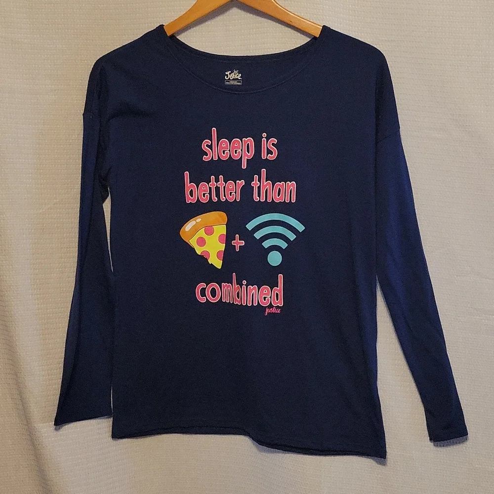 Justice Sleep is Better Than Pizza + Wi-fi Shirt